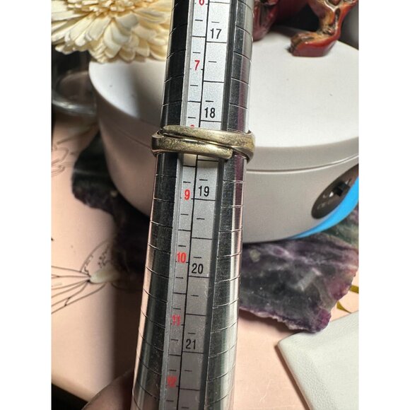 VTG Sterling Silver Red Coral Turquoise Ring - Picture 6 of 7